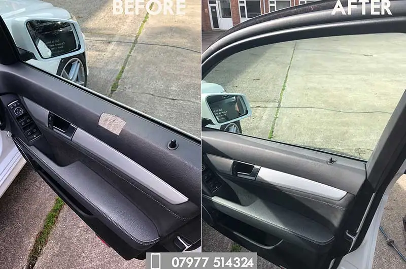 Door Trim Repair Before and After