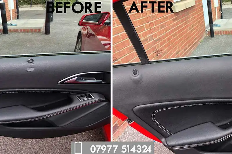 Interior door trim damage